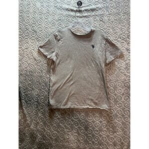 US Polo Assn Gray TShirt Boys XL Short Sleeve Crew Neck Embroidered Logo